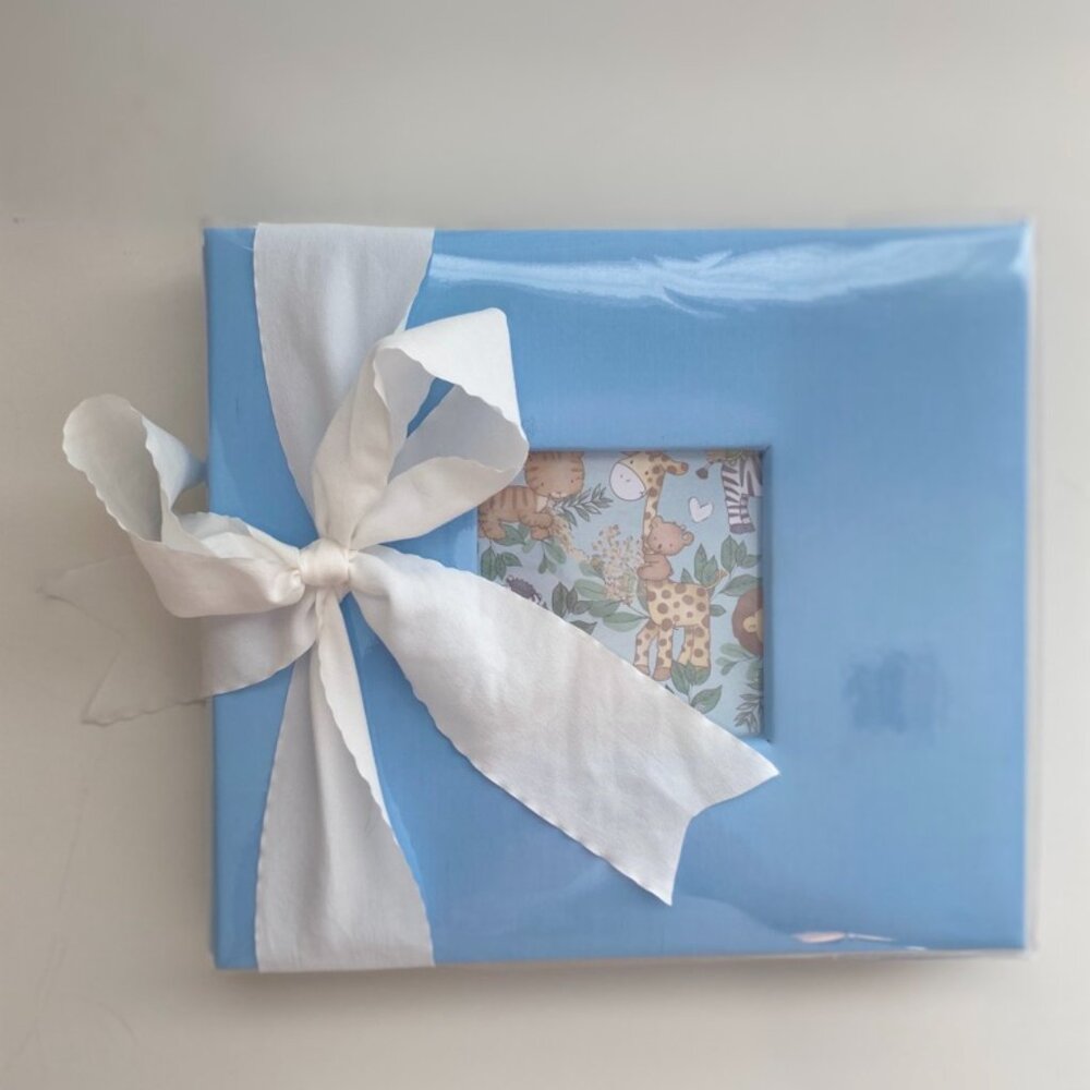 8x8 Baby Boy Premade Scrapbook, Baby Shower Gift, Christmas Gift for New Mom